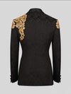 Onyx Gold Double-Breasted Tuxedo Jacket 09