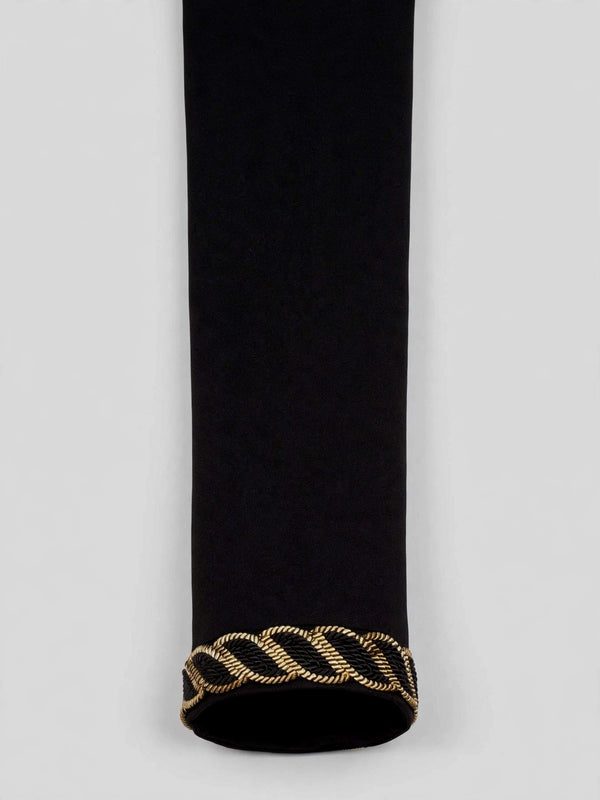 Onyx Gold Rope-Chain Shawl-Collar Tuxedo Jacket 10