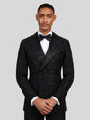 Onyx Jet Beaded Scroll-Vine Peak-Lapel Double-Breasted Tuxedo Jacket 02