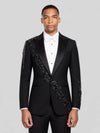 Onyx Jet Peak-Lapel Tuxedo Jacket 03