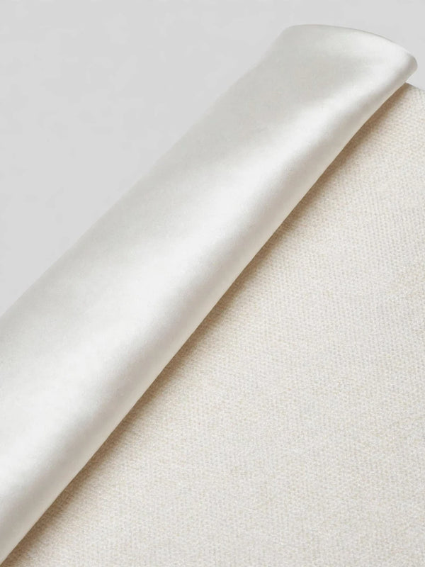 Ivory Grain-Textured Wide Shawl-Collar Tuxedo Jacket 08