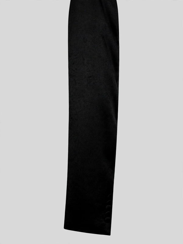 Onyx Silver Crystal-Scatter Beaded Shawl-Collar Double-Breasted Tuxedo Jacket 10