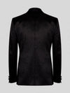 Onyx Grain-Textured Satin Peak-Lapel Double-Breasted Tuxedo Jacket 09
