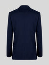 Midnight Navy Single-Button Peak-Lapel Suit Jacket 09
