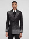 Onyx Silver Crystal-Dot Diagonal Peak-Lapel Double-Breasted Tuxedo Jacket 05
