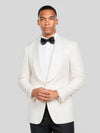 Ivory Paisley-Jacquard Satin Shawl-Collar Tuxedo Jacket 02
