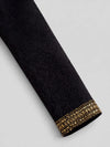 Onyx Gold Beaded-Grid Shawl-Collar Double-Breasted Tuxedo Jacket 10