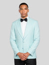 Aqua Two-Button Peak-Lapel Suit Jacket 02