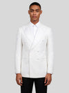 Snow White Paisley-Jacquard Satin Peak-Lapel Six-Button Double-Breasted Tuxedo Jacket 01