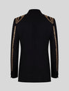 Onyx Gold Sequin Wave Peak-Lapel Tuxedo Jacket 09