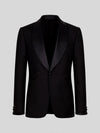 Onyx Classic Satin Shawl-Collar Tuxedo Jacket 07