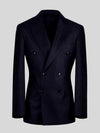 Midnight Navy Shadow-Stripe Peak-Lapel Double-Breasted Suit Jacket 07
