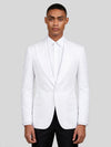 Snow White One-Button Peak-Lapel Suit Jacket 01