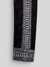 Onyx Silver Fern Crystal Peak-Lapel Double-Breasted Tuxedo Jacket 10