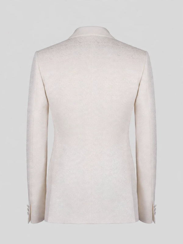 Ivory Flap-Pocket Peak-Lapel Tuxedo Jacket 09