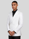 Snow White Paisley-Jacquard Satin Peak-Lapel Two-Button Double-Breasted Tuxedo Jacket 06
