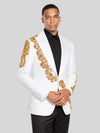 Ivory Gold Crystal Tuxedo Jacket 04