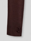 Chocolate Brown Diamond-Texture Shawl-Collar Tuxedo Jacket 10
