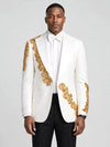 Ivory Gold Crystal Tuxedo Jacket - cover