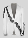Ivory Noir Lace Tuxedo Jacket 07