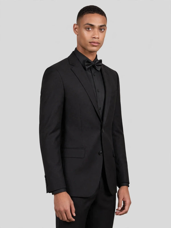 Onyx Two-Button Notch-Lapel Suit Jacket 06