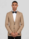 Camel Two-Button Notch-Lapel Suit Jacket 02