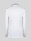 Ivory Crystal-Mesh Shawl-Collar Double-Breasted Tuxedo Jacket 09