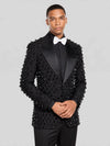 Onyx Jet Spike-Crystal Peak-Lapel Tuxedo Jacket 05