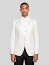 Ivory Flap-Pocket Peak-Lapel Tuxedo Jacket 01