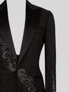 Onyx Jet Peak-Lapel Tuxedo Jacket 08