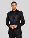 Onyx Jet Shawl-Collar Tuxedo Jacket 04