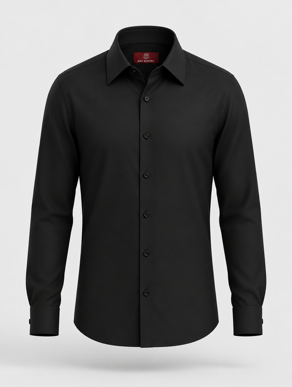 Don Morphy Signature Black Luxury Dress Shirt