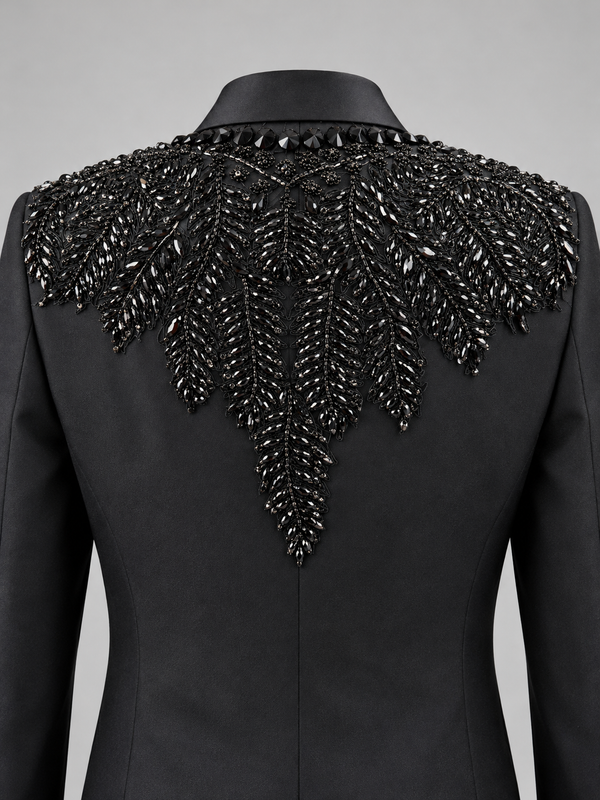 Don Morphy Black Onyx Embellished Dinner Jacket