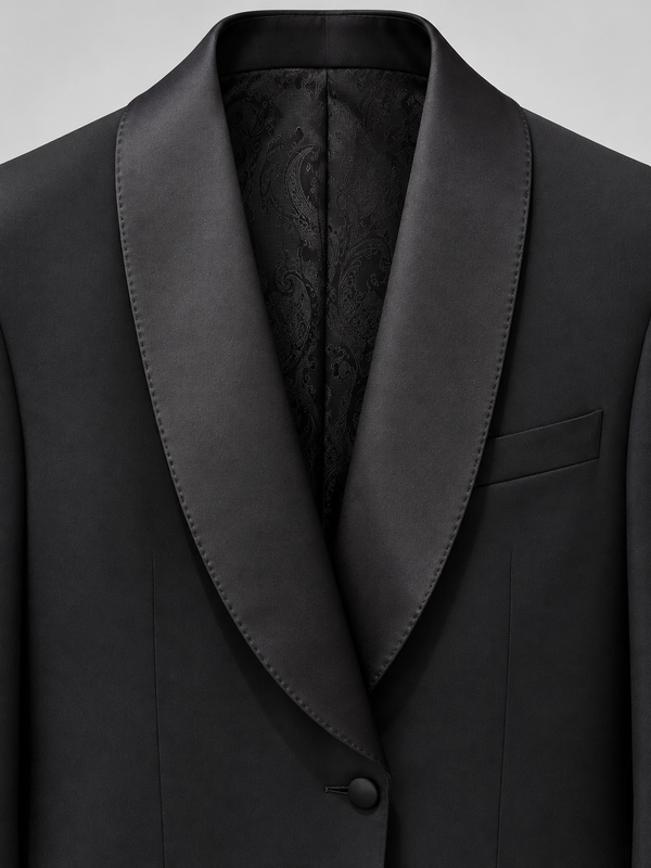 Don Morphy Black Shawl Collar Tuxedo Jacket