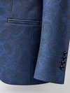 Don Morphy Blue Paisley Shawl Collar Dinner Jacket