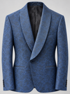 Don Morphy Blue Paisley Shawl Collar Dinner Jacket
