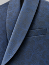 Don Morphy Blue Paisley Shawl Collar Dinner Jacket