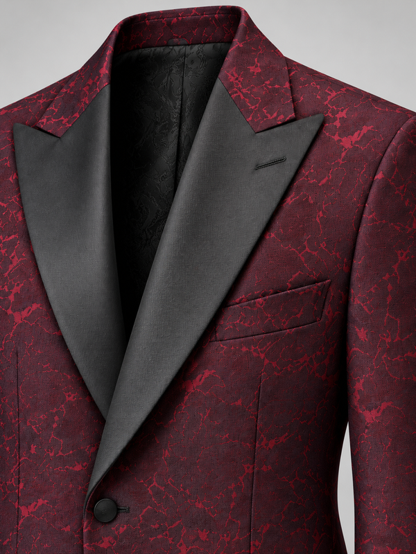 Don Morphy Burgundy Signature Dinner Jacket