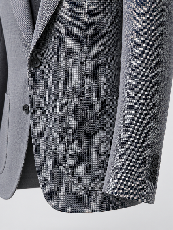 Don Morphy Charcoal Textured Blazer