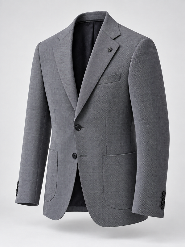 Don Morphy Charcoal Textured Blazer