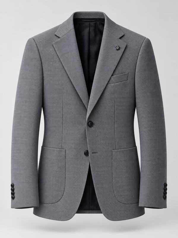 Don Morphy Charcoal Textured Blazer