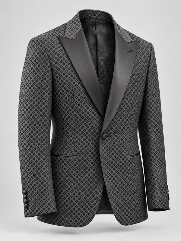 Don Morphy Charcoal Diamond Dinner Jacket