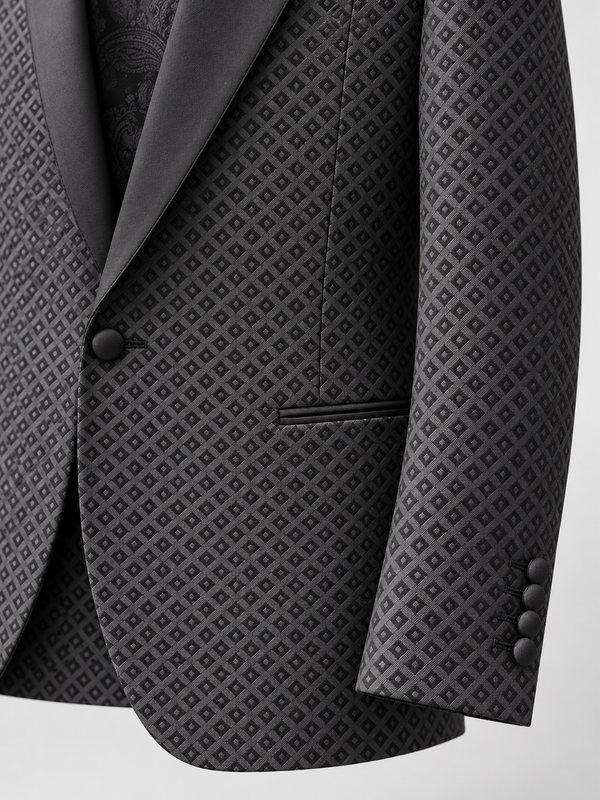 Don Morphy Charcoal Diamond Dinner Jacket