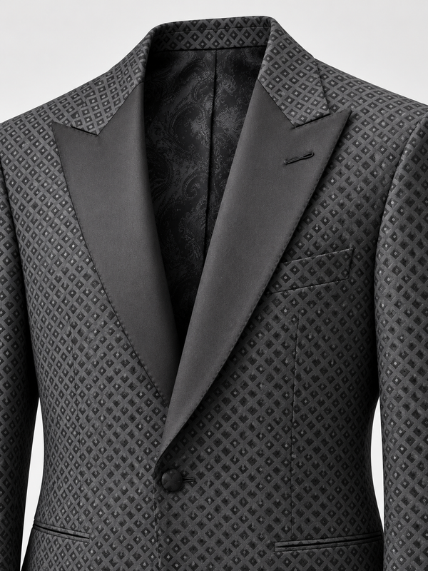 Don Morphy Charcoal Diamond Dinner Jacket