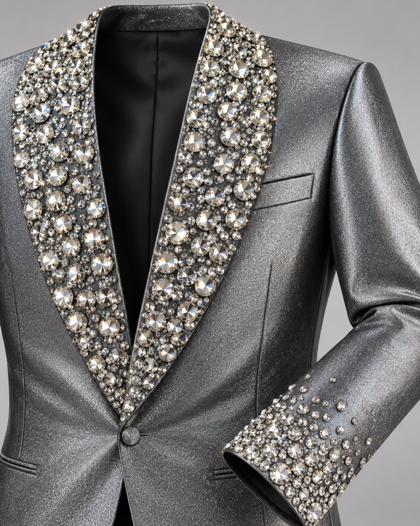 Don Morphy Silver Crystal Royale Tuxedo Jacket