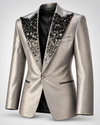 Don Morphy Silver Eclipse Crystal Tuxedo Jacket