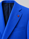 Don Morphy Cobalt Blue Textured Blazer