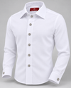 Don Morphy Signature White Crystal Dress Shirt