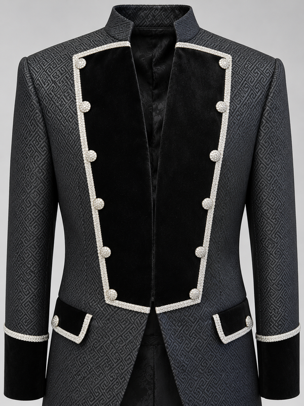 Don Morphy Black Imperial Crystal Jacket and Pants