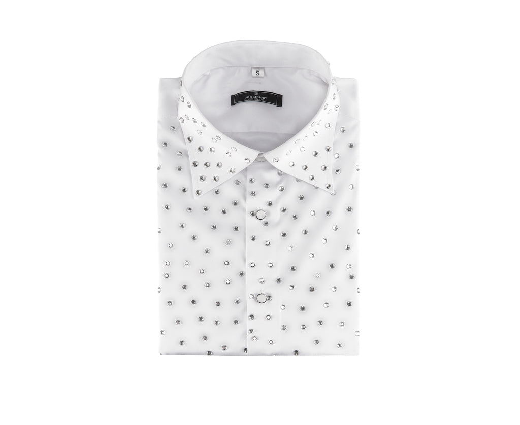 White Crystal Dress Shirt